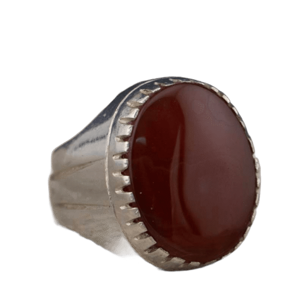 خاتم عقيق كبدي